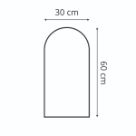 Polsterpaneel Flaschengrün 30 cm